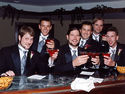Christian and the Groomsmen Enjoy a Drink Christian and the Groomsmen Enjoy a Drink