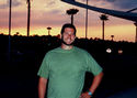 Christian and the sunset