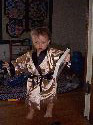 Owen in his robe