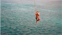 Christian on the rope swing