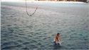 Kari's walking on water!