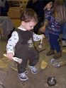 Owen digging for Dinosaur bones