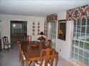 The formal dining room...