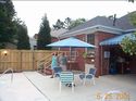 Poolside patio