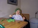 Owen playing with play-doh.