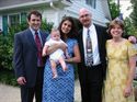 Tyler with his Godparents