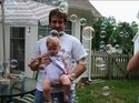 Julie & Daddy with bubbles