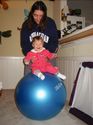 Fun on the ball with Aunt Kari